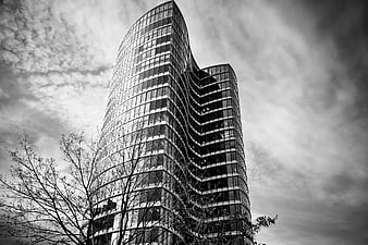 Low Angle Black and White Skyscraper Architecture