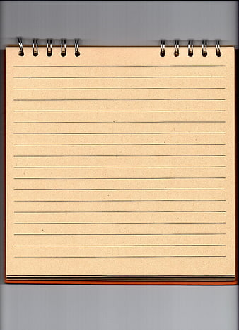 Blank Vintage Spiral Notebook with Lined Paper