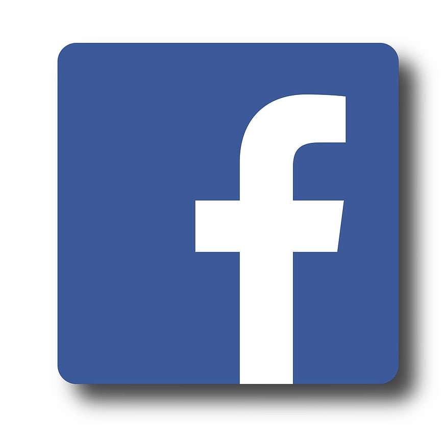 Facebook Logo Icon on White Background
