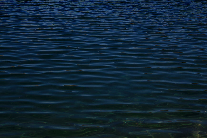 Dark Blue Ocean Water Surface with Gentle Ripples