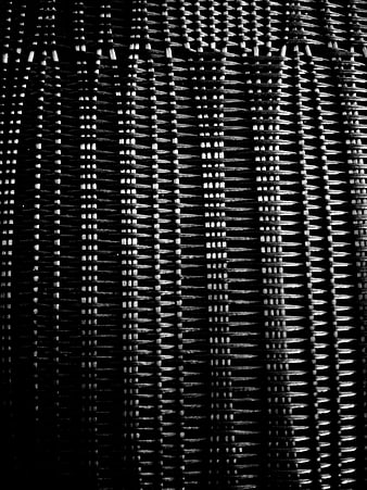 Black and white wicker texture pattern close up