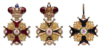 Three Russian Imperial Orders of St. Stanislaus with Crowns