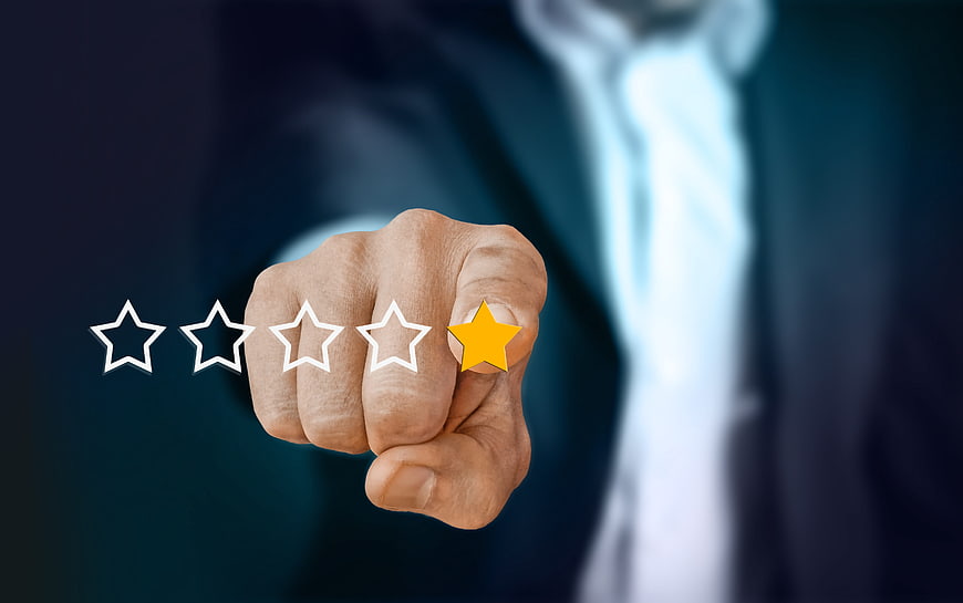Businessman Giving One Star Rating With Fist