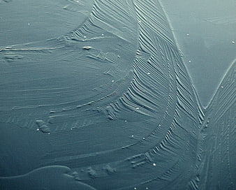 Abstract Blue Ice Texture with Frozen Patterns