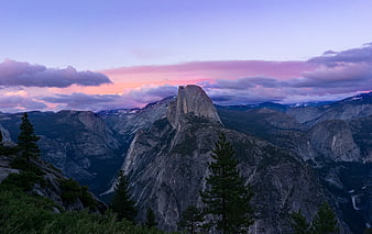 Half Dome Sunset in Yosemite National Park