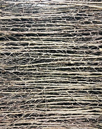 Close-up texture of woven willow branches pattern