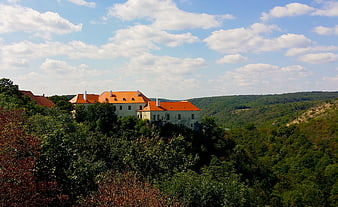 Historic Castle on Green Hilltop in South Moravia