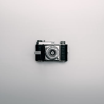 Vintage Kodak Camera on White Background