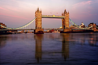 Tower Bridge London at Dusk with Reflections