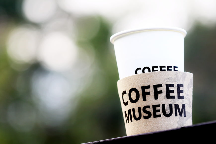 Coffee Museum Paper Cup with Sleeve