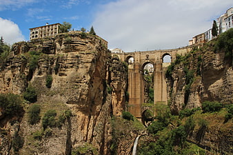 Puente Nuevo Bridge Spanning El Tajo Gorge in Ronda, Spain