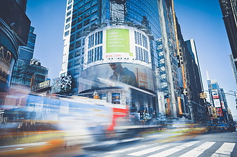 Time Lapse of Traffic in Times Square New York City