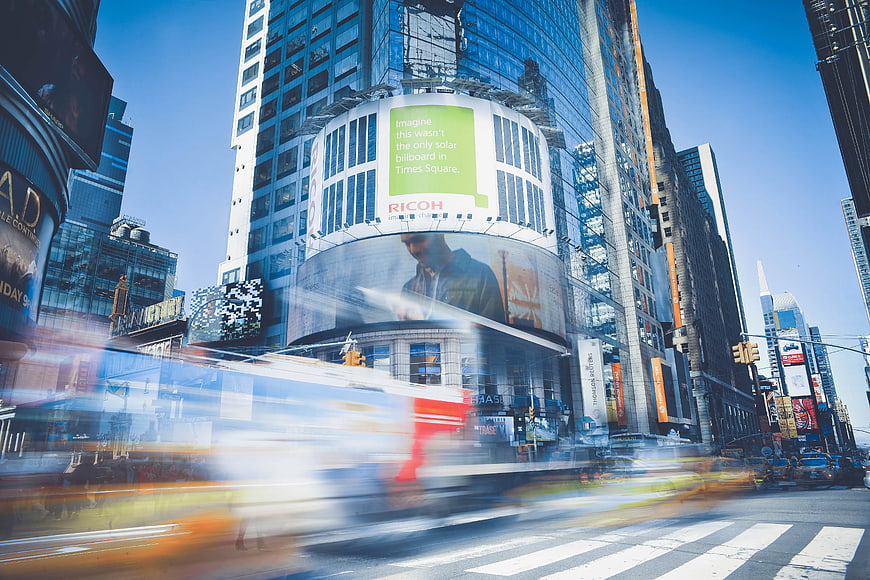 Time Lapse of Traffic in Times Square New York City