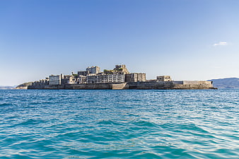 Gunkanjima Hashima Island Ruins in the Sea