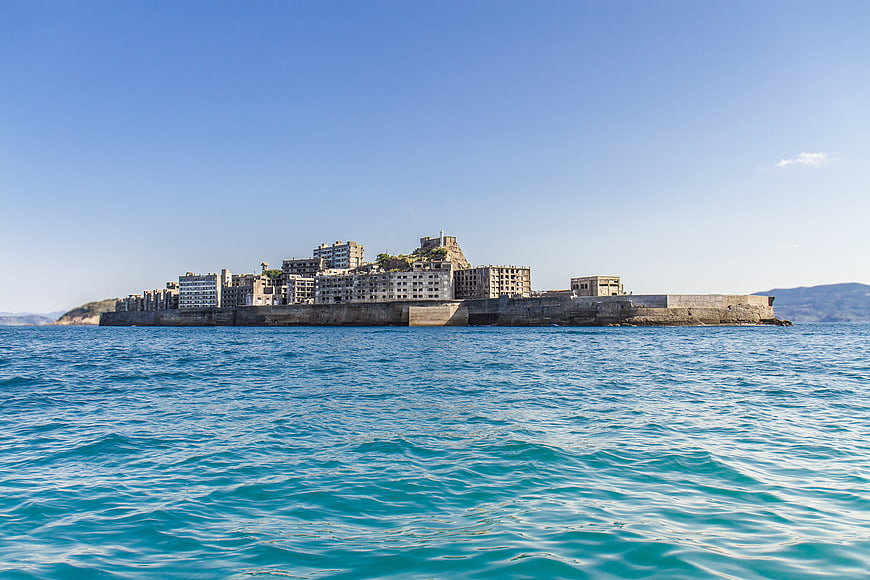 Gunkanjima Hashima Island Ruins in the Sea