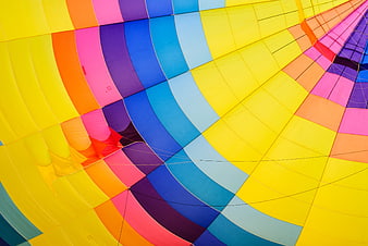 Colorful Hot Air Balloon Interior Abstract Pattern