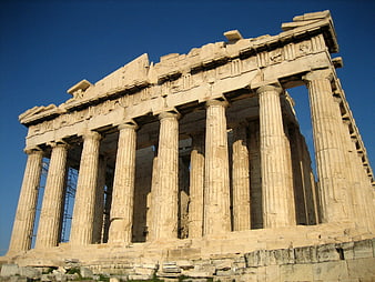 Parthenon Temple Columns on Acropolis Athens Greece