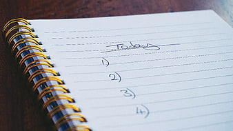 Handwritten To-Do List on Spiral Notebook