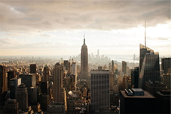 Empire State Building New York City Skyline Sunset