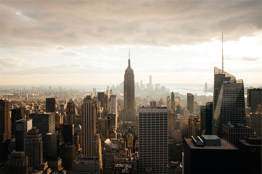 Empire State Building New York City Skyline Sunset