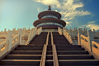 Temple of Heaven Staircase in Beijing, China