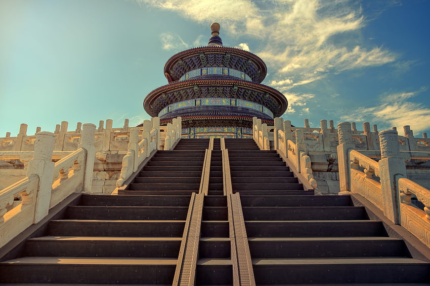 Temple of Heaven Staircase in Beijing, China