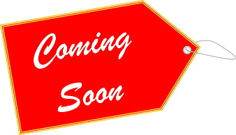 Red Coming Soon Price Tag Graphic Design