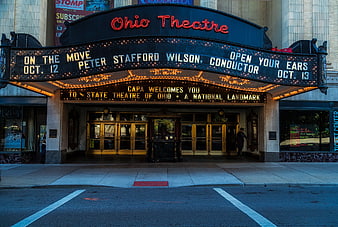Ohio Theatre Marquee in Columbus Downtown