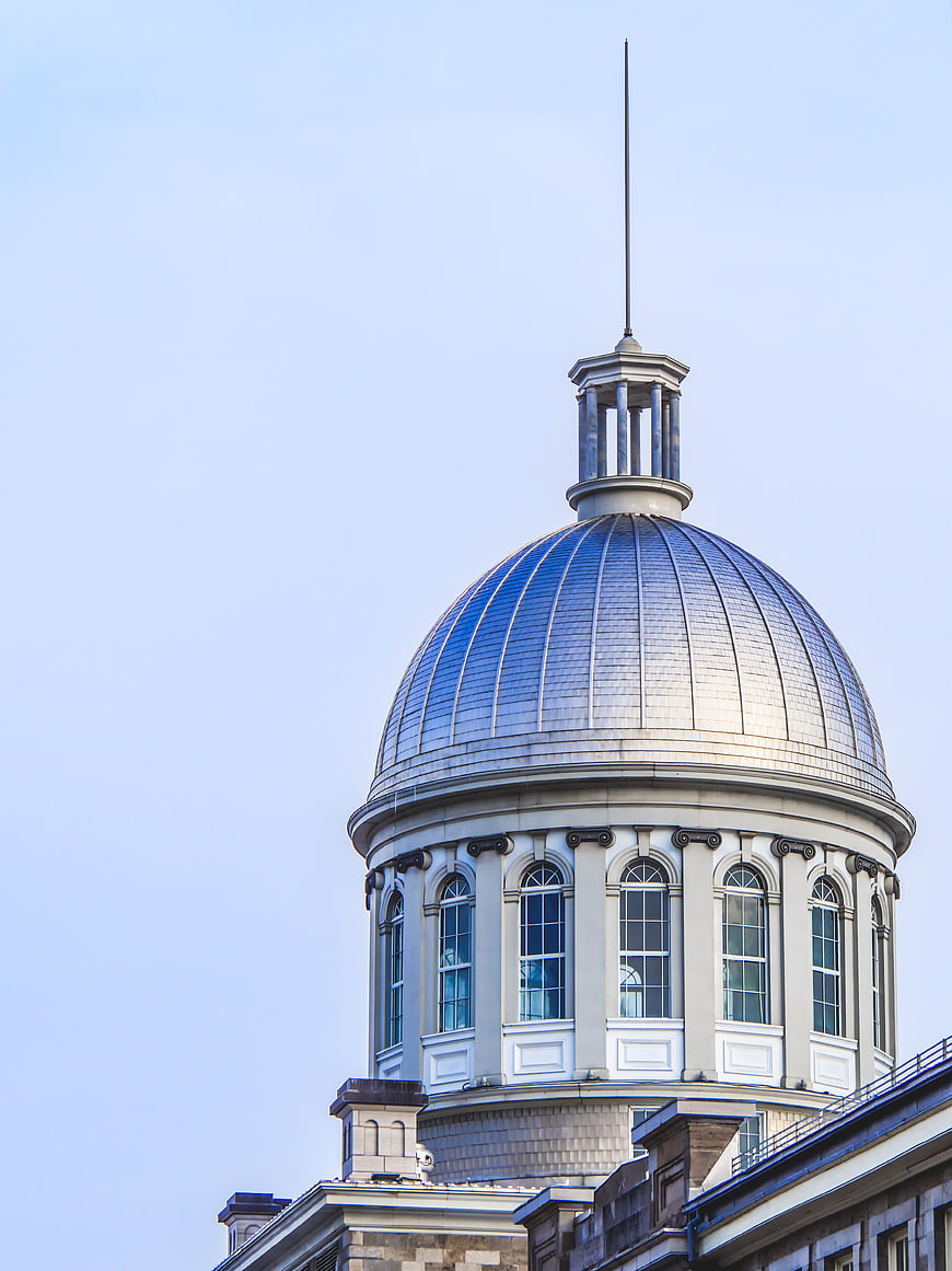 Classical Building Dome Against Blue Sky