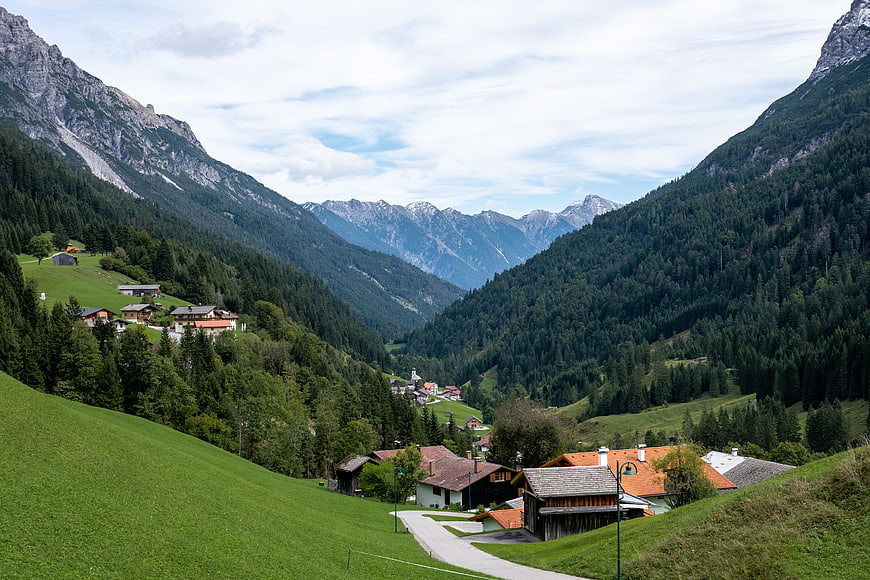 Scenic Alpine Village in Green Mountain Valley