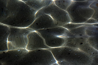 Abstract Underwater Sand Texture With Caustic Light Patterns