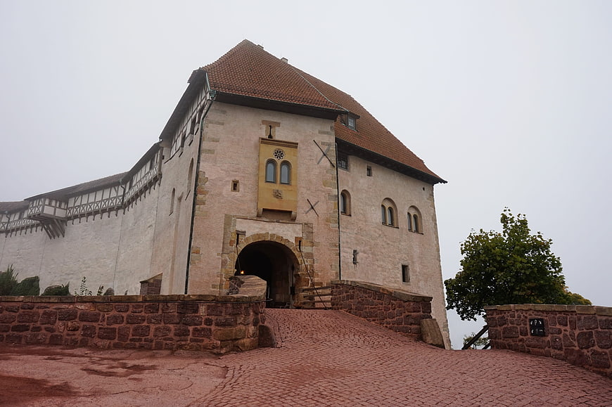 Wartburg Castle Entrance in Eisenach, Germany