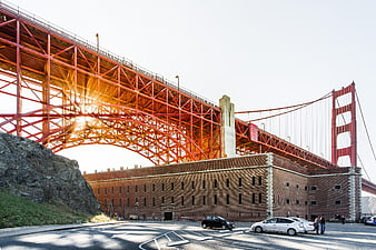 Golden Gate Bridge and Fort Point Architecture