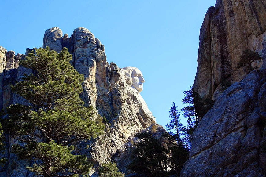 Mount Rushmore National Memorial Sculpture in South Dakota