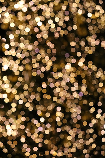 Golden Bokeh Light Background