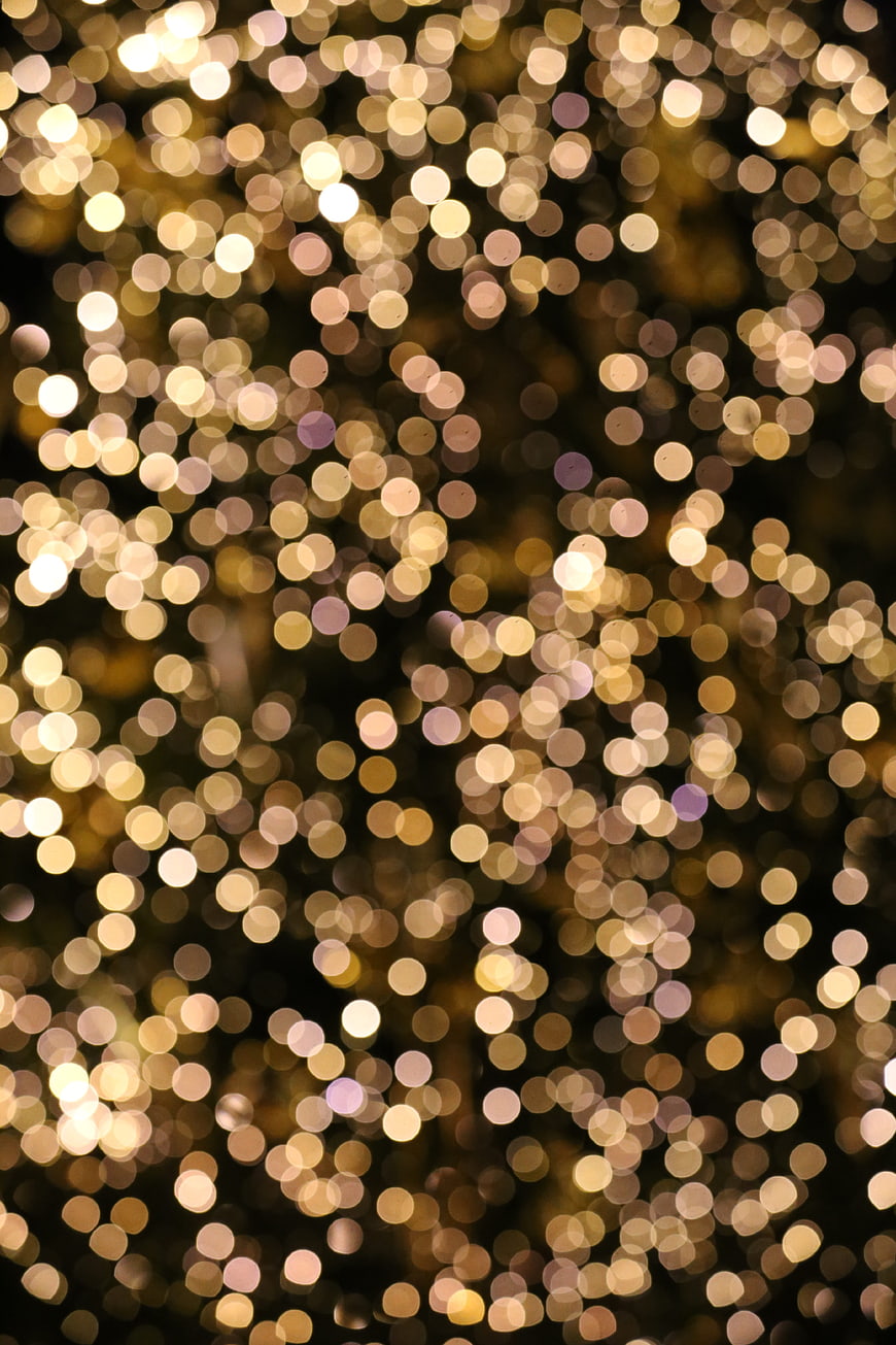 Golden Bokeh Light Background
