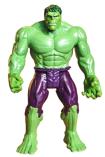 Green Hulk Action Figure Toy with Purple Pants
