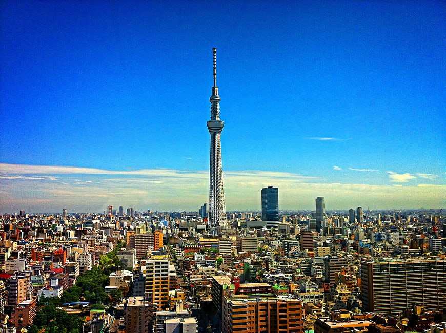 Tokyo Skytree Tower Cityscape Japan