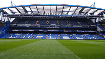 Stamford Bridge Stadium Chelsea Football Club Pitch View