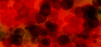 Abstract Red Bokeh Background with Blurred Circles