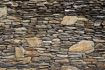 Rustic Dry Stone Wall Texture Background