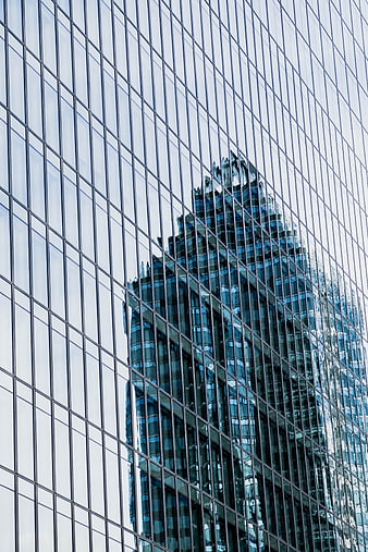Modern Glass Skyscraper Reflection Architecture