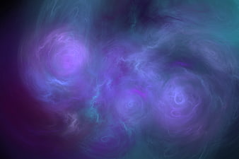 Abstract purple and blue fractal nebula background