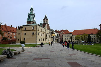 Wawel Castle Courtyard in Krakow, Poland
