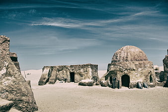 Ancient Desert Ruins in the Sahara, Tunisia