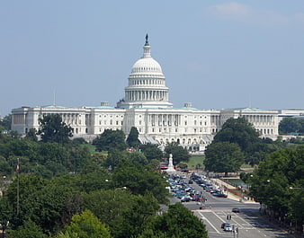 US Capitol Building Washington DC Summer Day