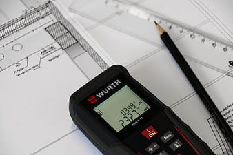 Laser Rangefinder on Architectural Blueprints with Pencil