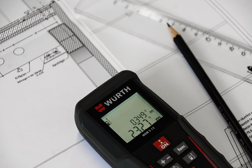 Laser Rangefinder on Architectural Blueprints with Pencil