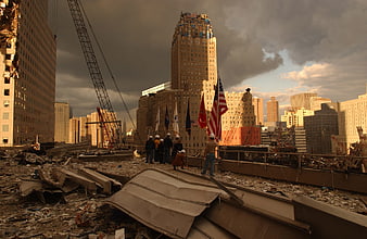 Workers at Ground Zero World Trade Center Site