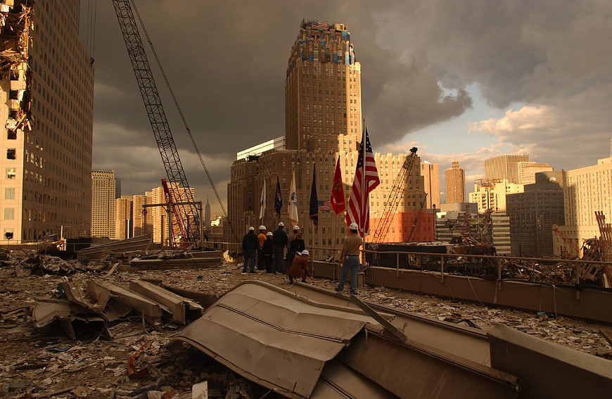 Workers at Ground Zero World Trade Center Site